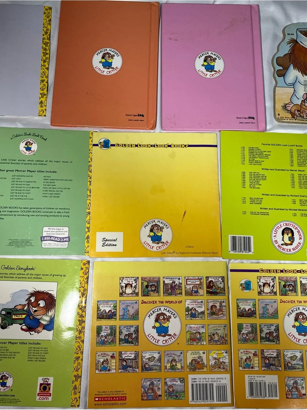 Vintage‎ Mercer Mayer Little Critter Book Lot 10 PB HC Board 80s 90s